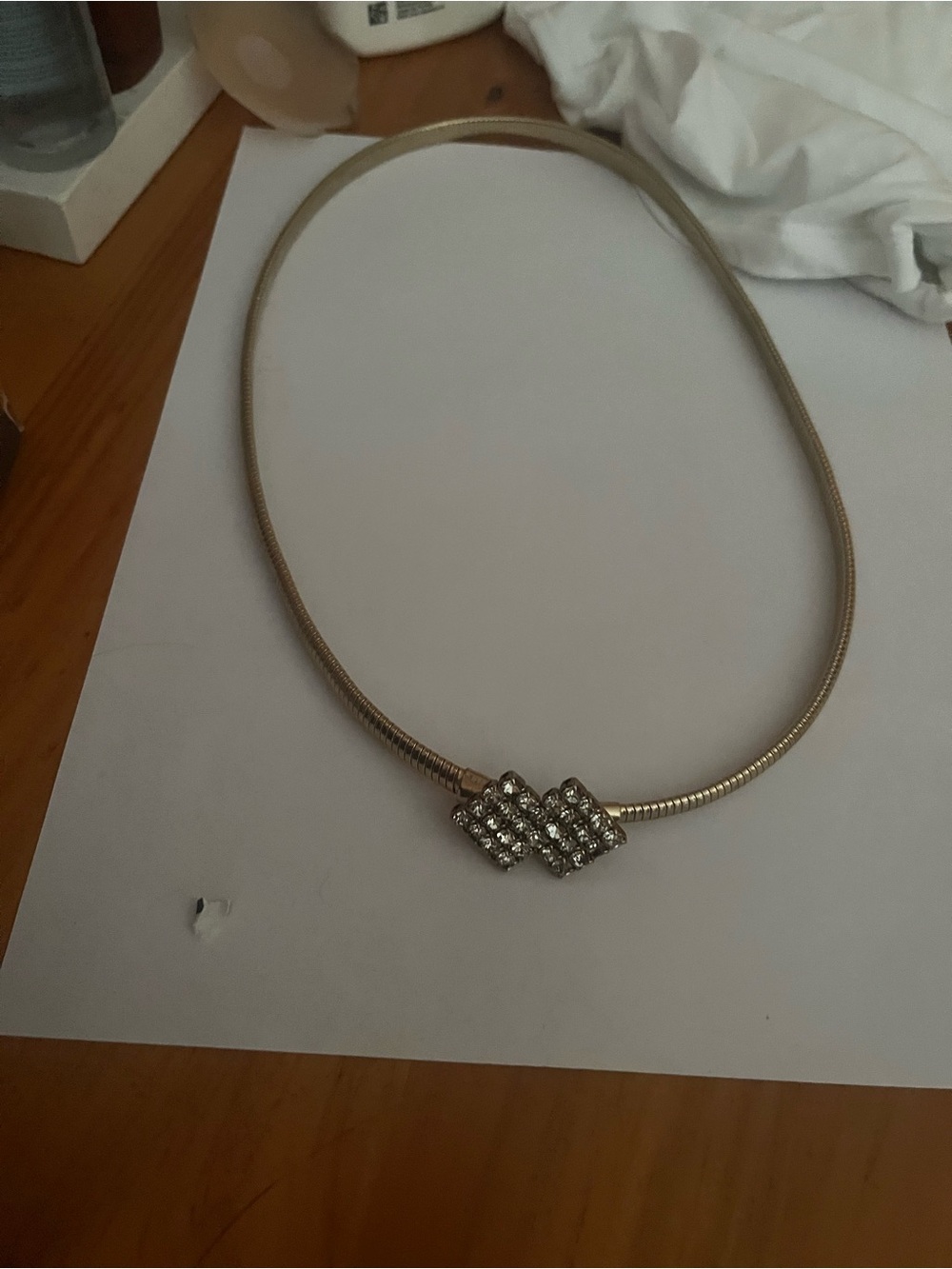 Gold-Tone Rhinestone gold waist belt